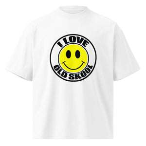 Unisex organic oversized high neck t-shirt